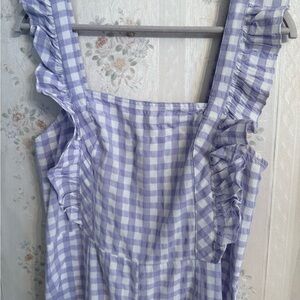 Urban Outfitters Lavender Gingham jumpsuit